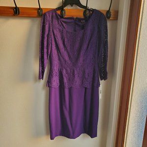 purple autumn dress